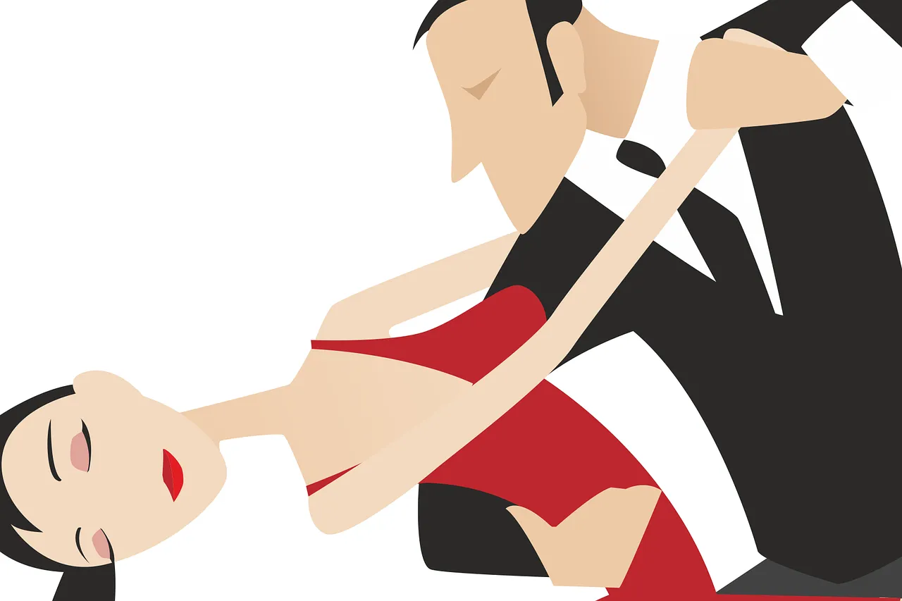 Couple dancing closely together during their first dance